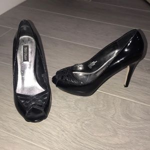 White House Black Market Black Platform Heels